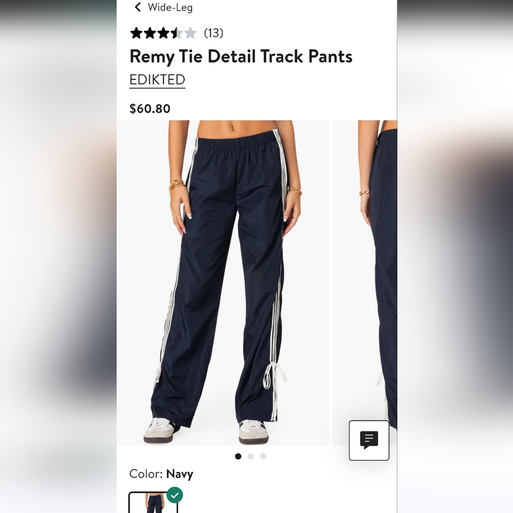 Womens EDIKTED Track Pant. Size Medium.